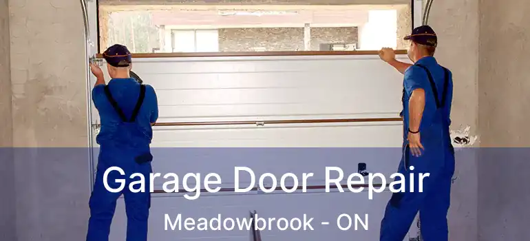  Garage Door Repair Meadowbrook - ON