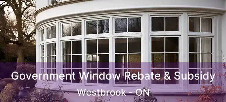  Government Window Rebate & Subsidy Westbrook - ON