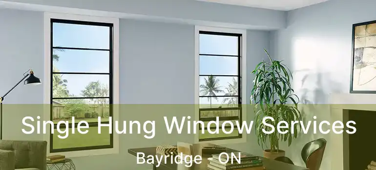  Single Hung Window Services Bayridge - ON