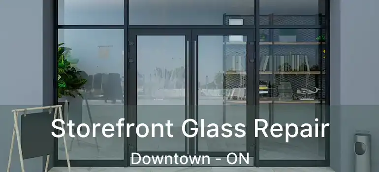  Storefront Glass Repair Downtown - ON