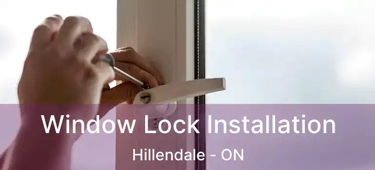  Window Lock Installation Hillendale - ON